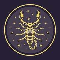 Scorpio Zodiac Sign A Unique Artistic Representation Exploring Its Various Aspects and Meanings. astrological signs, celestial objects, astrology, mystical, space, predict the future vector
