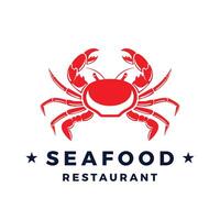 Local fresh crab icon. Seafood emblem, template. illustration in minimalistic style. Ideal for logos, signs, websites, culinary branding and marketing vector
