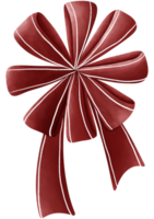 A simple, yet elegant, crimson ribbon is tied into a large, symmetrical bow. png