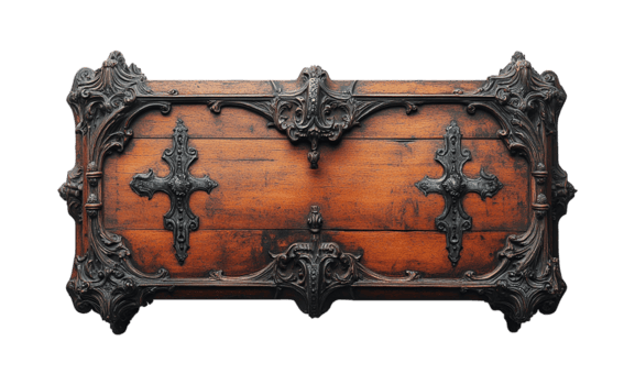 transparent gotisch Brust, Holz und Eisen png