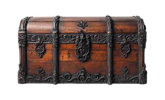 transparent Hintergrund, gotisch Truhe png