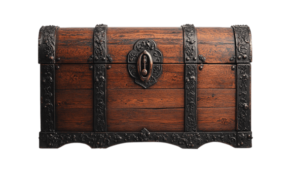 isoliert hölzern Brust, klar Hintergrund png