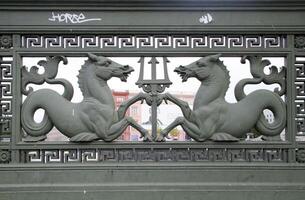Mythological Figures Adorn the Schlossbrucke Over the Spree River in Berlin photo
