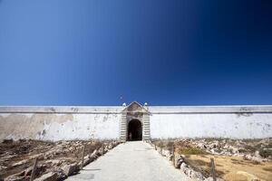 Front View of Sagres Fortress in Vila Do Bispo, Faro Region, Portugal photo