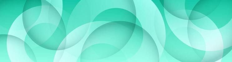 3D green abstract background overlap layer on bright space with cutout shape effect decoration. Modern graphic design element circles style concept for web banner, flyer, card, or brochure cover vector