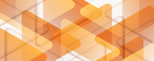 3D orange white abstract background overlap layer on bright space with cutout shape effect decoration. Modern graphic design element rounded style concept for web banner, flyer, card or brochure cover vector