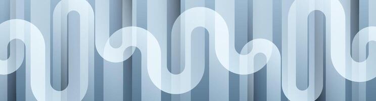 3D gray abstract background overlap layer on bright space with cutout shape effect decoration. Modern graphic design element rounded lines style concept for web banner, flyer, card, or brochure cover vector