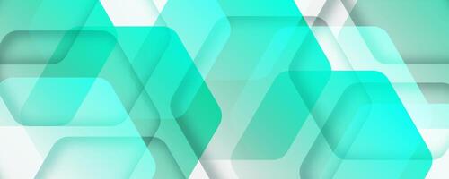 3D green white abstract background overlap layer on bright space with cutout shape effect decoration. Modern graphic design element rounded style concept for web banner, flyer, card, or brochure cover vector