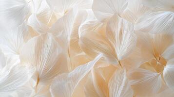White flowers are illuminated by warm and soft light making them look beautiful. photo