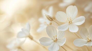 May flowers are illuminated by light that makes them look warm photo