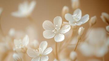 May flowers are illuminated by light that makes them look warm photo