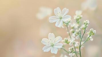 May flowers are illuminated by light that makes them look warm photo