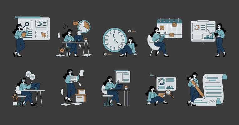 Business People. Flat Illustration
