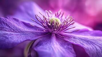 Beautiful purple flowers with blurred background photo