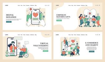 Discover Innovative Solutions Tailored for Digital Donations and the Virtual Volunteering Era vector
