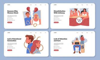 Understanding Relationship Challenges Exploring Emotional Connections and Intimacy Further vector