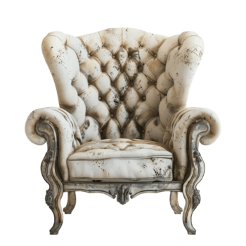 Sillón blanco color png