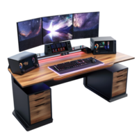 Computer table with computer png