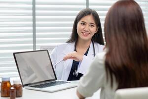 Doctor Using Digital Tools to Explain Treatment Plans to Patient photo