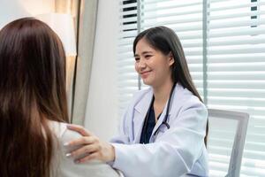 Doctor Offering Compassionate Support to Patient During Consultation photo