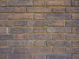 industrial style Red brick wall background photo