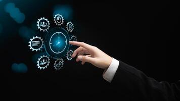 time management concept ,effective business planning ,time management in organization ,Agreement and solution ,end of deal ,profitable use of time ,appointment punctuality photo