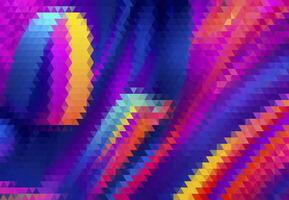 VA colorful abstract pattern with triangles and squares. The colors are bright and vibrant, creating a sense of energy and excitement. The pattern is made up of many small triangles and squares vector