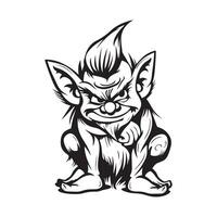 Troll Stock Illustrations. Troll Scandinavian mythology illustration image. vector