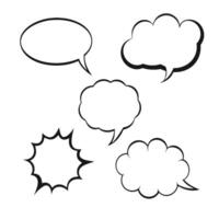 Speech Bubble Pack for Print and Web Design vector