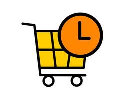 Illustration of a users previous purchases, helping in managing transactions and preferences vector