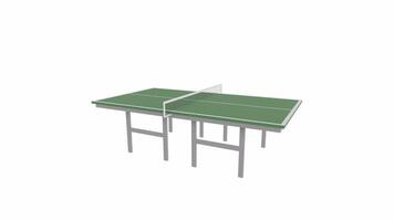 Realistic 3D rendering of a ping pong table in an empty space setup video
