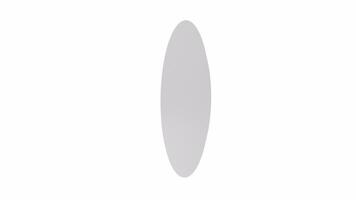 Modern 3D rendering of a classic wall clock in a simple design video