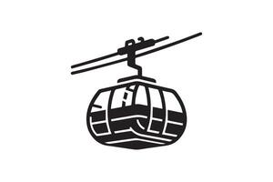 Gondola icon, cable car, ski lift, ski lift icon, gondola, vector
