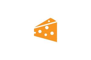 A piece of cheese with a dot on it vector