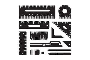 illustration of a set of tools on a white background vector