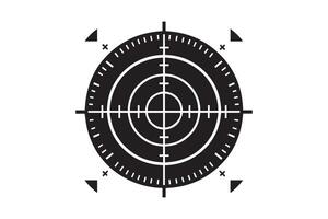 A target with a crosshair on it vector