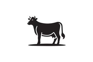 Cow icon illustration on white background vector