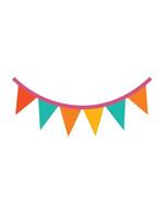A colorful banner with a curved line vector