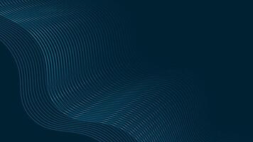 Abstract blue lines on a dark background vector