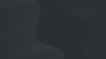 Black and white abstract background with wavy lines vector