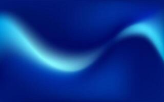 Abstract gradient blue blurred wavy banner background vector