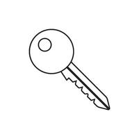 Key icon in trendy outline style design. graphic illustration. Suitable for website design, logo, app, and ui. vector