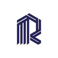Letter R design idea with modern concept for business vector