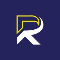 Letter R design idea with modern concept for business vector