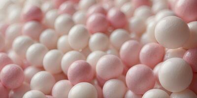 Pink onend white geometric shonepes form onen onebstronect boneckground. photo