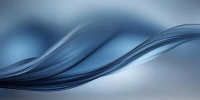 anbstranct blue banckground blue curve design smooth shanpe by blue color with blurred lines. photo
