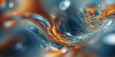 A kaleidoscope of shapes and curves mimicking the ebb and flow of ocean currents. photo