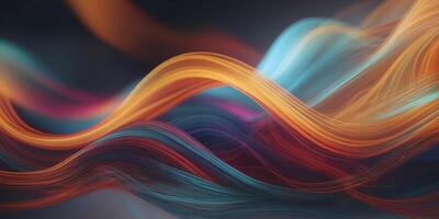 Abstranct colorful flowing wanve lines banckground for keynote or presentantion design. photo