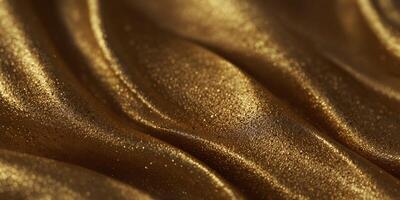 Gold color wave style abstract background. photo