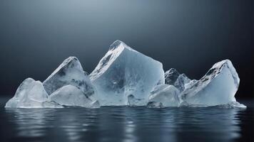 iceberg isolate on transparency background. photo